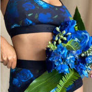 TOMBOYX Floral remedies bra and sport short set